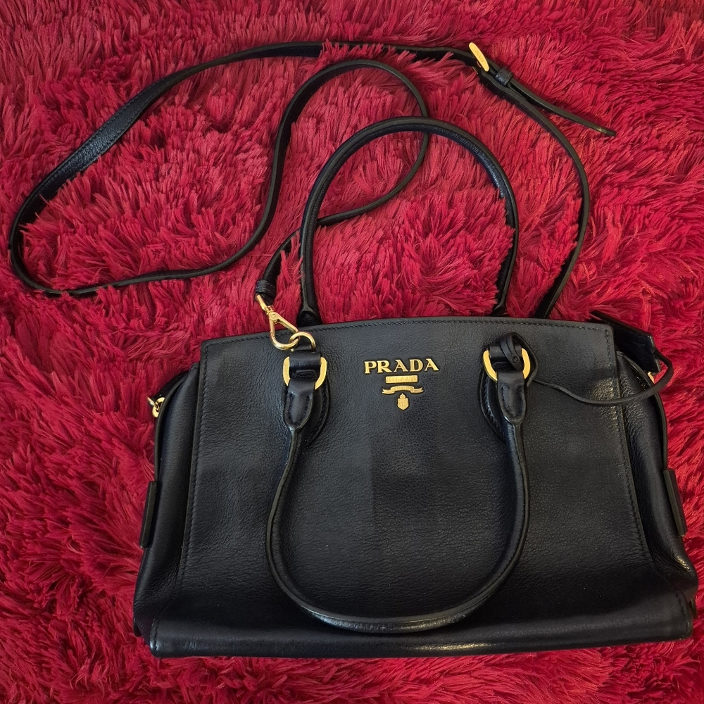 PRADA Handbag in Baltico Glace'Calf Leather